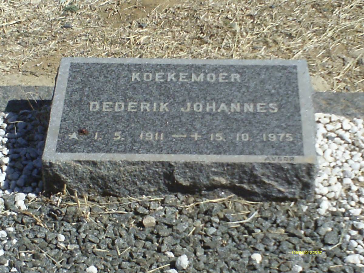 KOEKEMOER Dederik Johannes 1911-1975