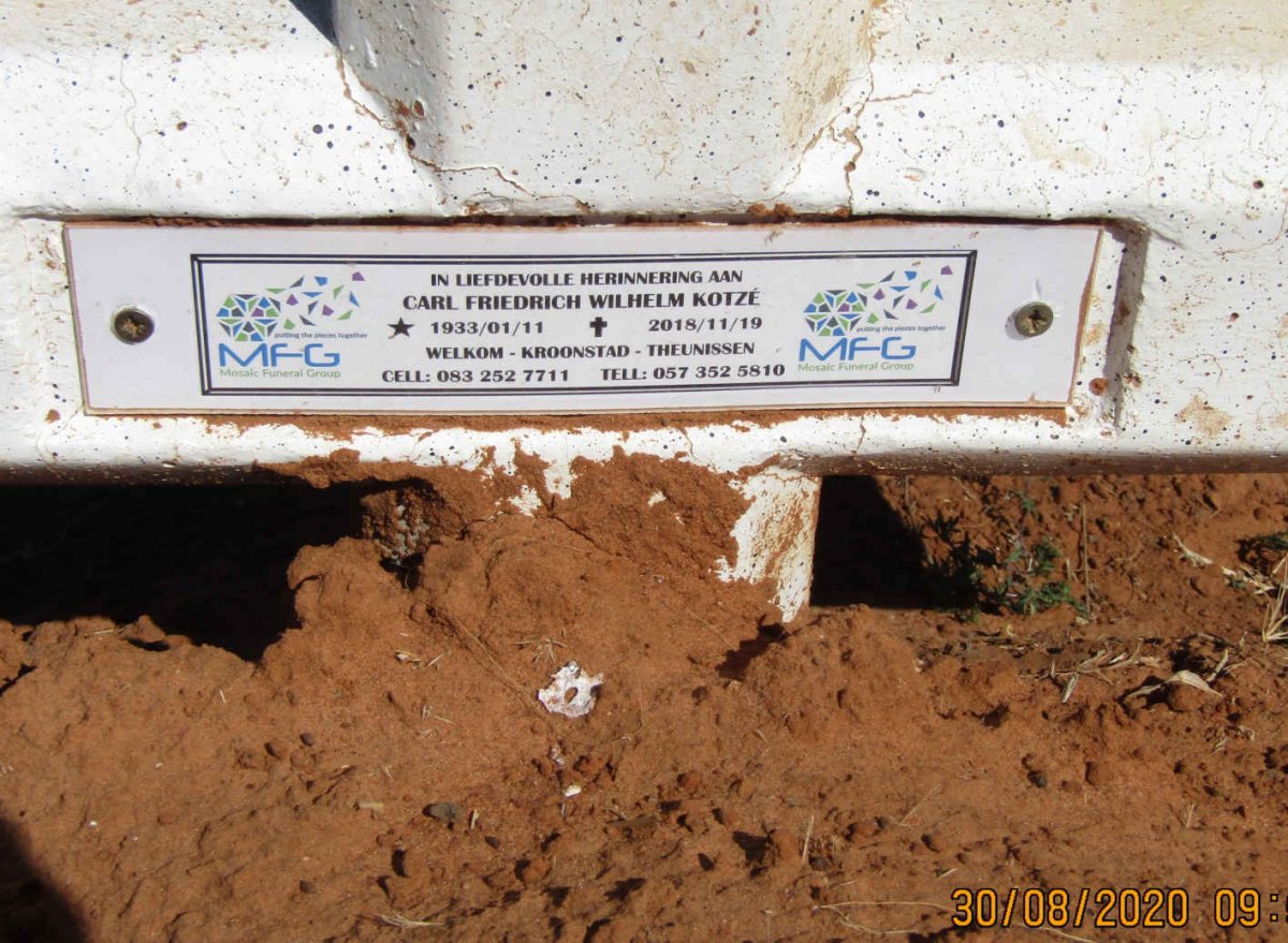 KOTZE Carl Friedrich Wilhelm 1933-2018