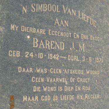 KLERK Barend J.M., de 1942-1971