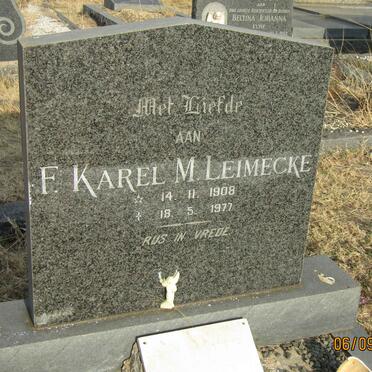LEIMECKE F. Karel M. 1908-1977 &amp; Catharina P. GEYSER 1912-1970