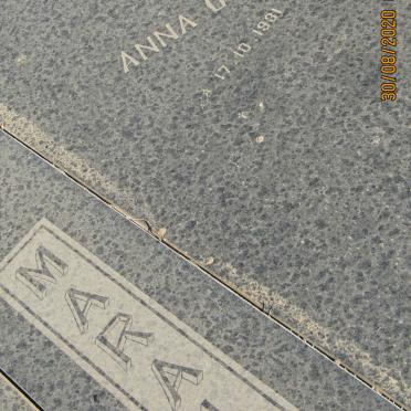 MARAIS Izak C. 1914-1987 &amp; Anna C.C. 1931-