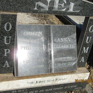 NEL Gideon Jacobus Philippus 1913-1997 &amp; Anna Elizabeth 1912-2001