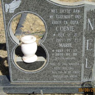 NEL Coenie 1924-2005 &amp; Marie 1937-2010