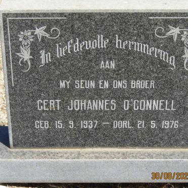 O'CONNELL Gert Johannes 1937-1976