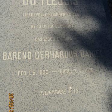 PLESSIS Barend Gerhardus Daniel, du 1893-1976