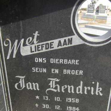 RU Jan Hendrik, de 1958-1984
