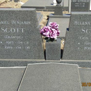 SCOTT Daniel Benjamin 1923-1989 &amp; Helena Elizabeth JOUBERT 1929-2019