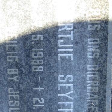 SEYFFERT Gertjie 1968-1968