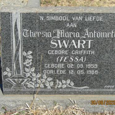 SWART Thersia Maria Antoinette nee GRIFFITH 1959-1988