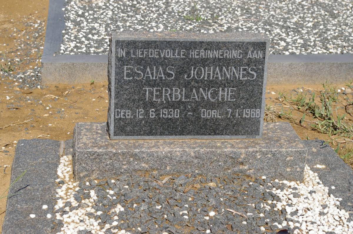 TERBLANCHE Esaias Johannes 1930-1968