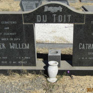 TOIT Pieter Willem, du 1922-1983 &amp; Catharina M.E. GROBLER 1925-2012
