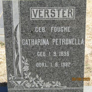 VERSTER Catharina Petronella nee FOUCHE 1896-1982