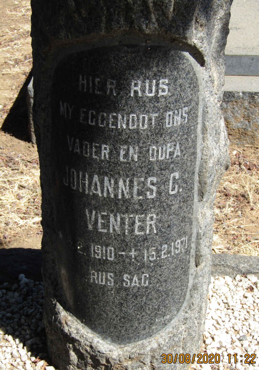 VENTER Johannes C. 1910-1971