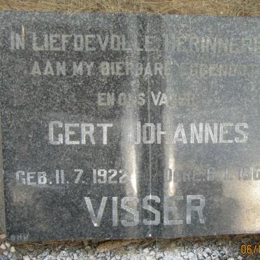 VISSER Gert Johannes 1922-1966