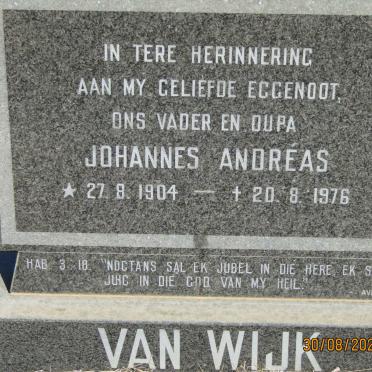 WIJK Johannes Andreas, van 1904-1976