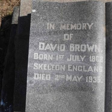BROWN David 1868-1935