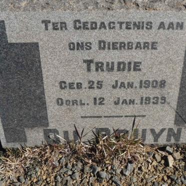 BRUYN Trudie, du 1908-1939