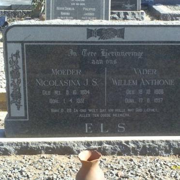 ELS Willem Anthonie 1886-1957 &amp; Nicolasina J.S. NEL 1894-1951