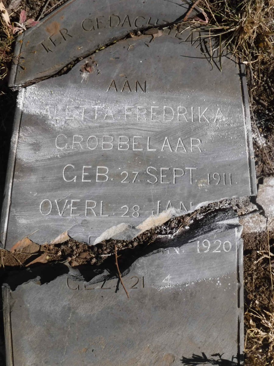 GROBBELAAR Aletta Frederika 1911-1920
