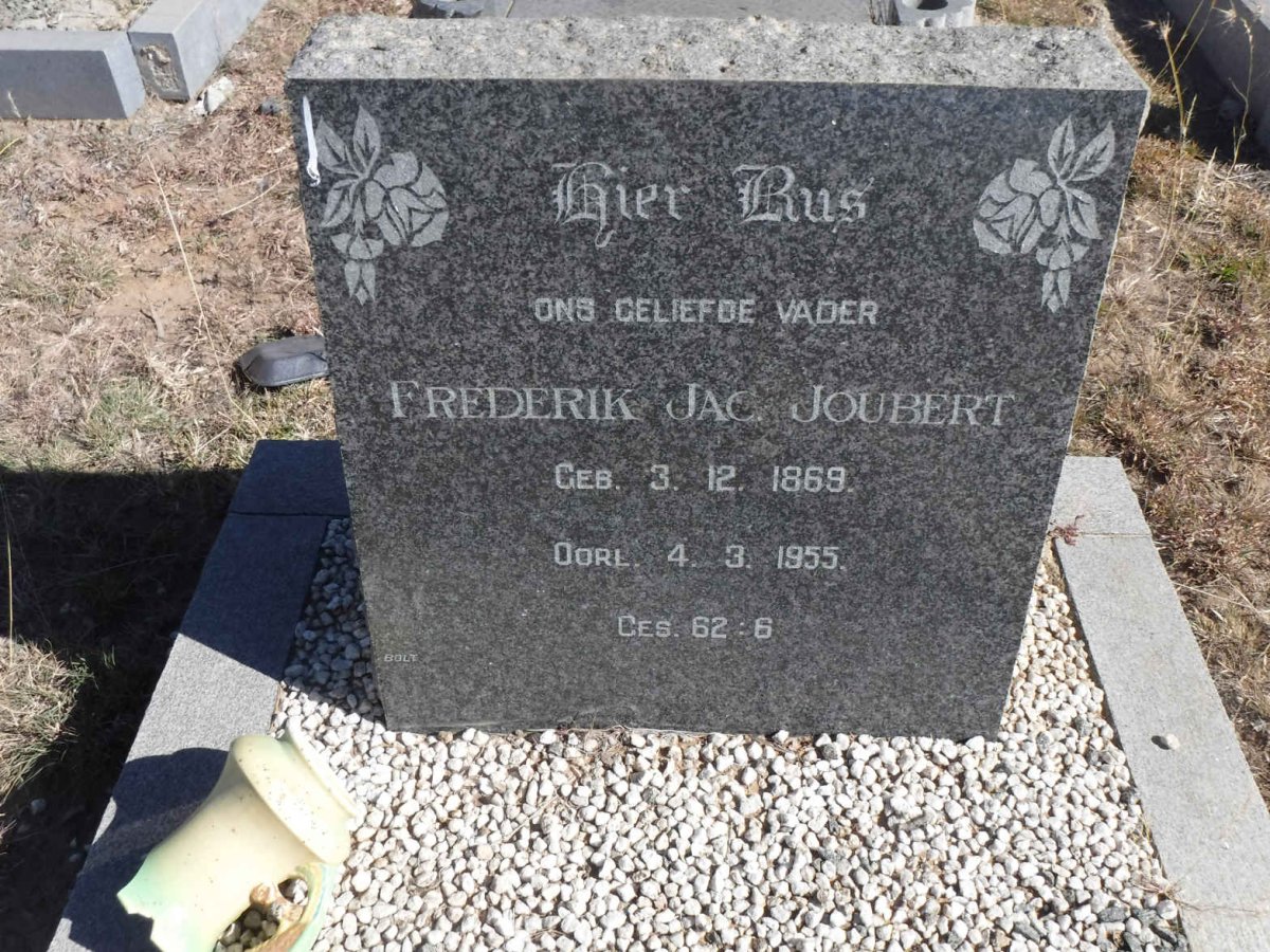 JOUBERT Frederik Jacobus 1869-1955