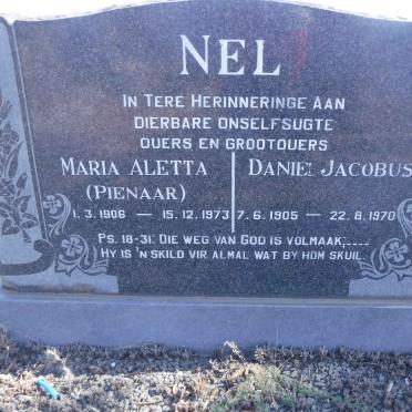 NEL Daniel Jacobus 1905-1970 &amp; Maria Aletta PIENAAR 1906-1973
