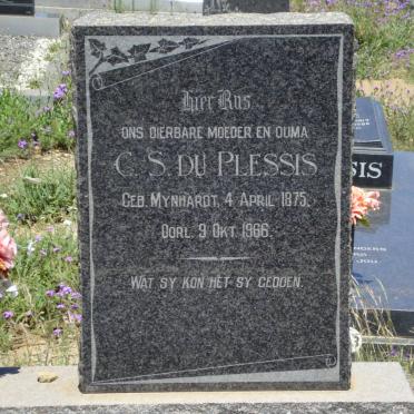 PLESSIS C.S., du nee MYNHARDT 1875-1966