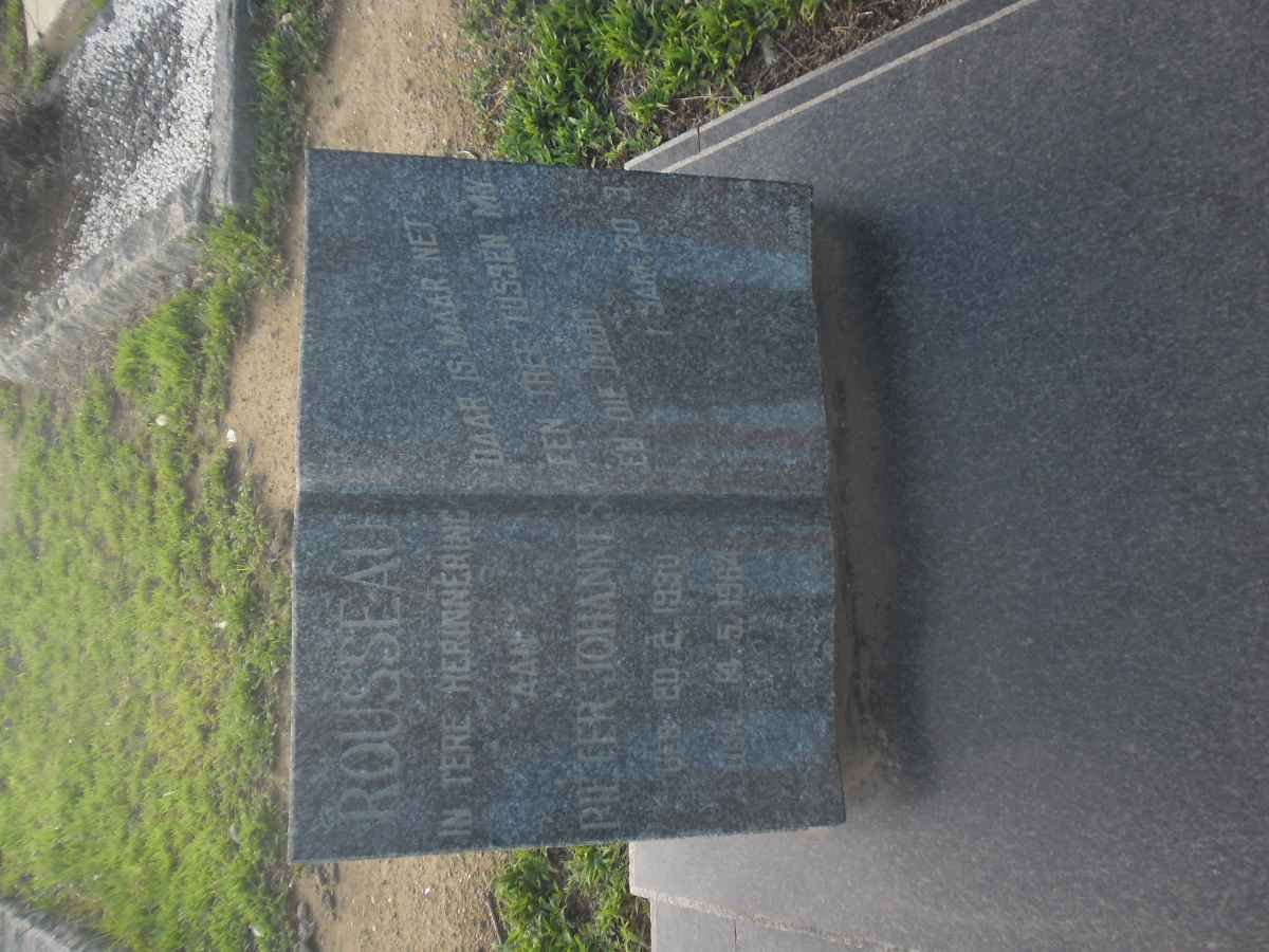 ROUSSEAU Pieter Johannes 1930-1964