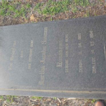 ROUSSEAU Martha Jacoba Susanna nee VAN DEN BERG 1905-1984