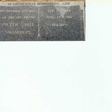 SWANEPOEL Pieter Sarel 1904-1951