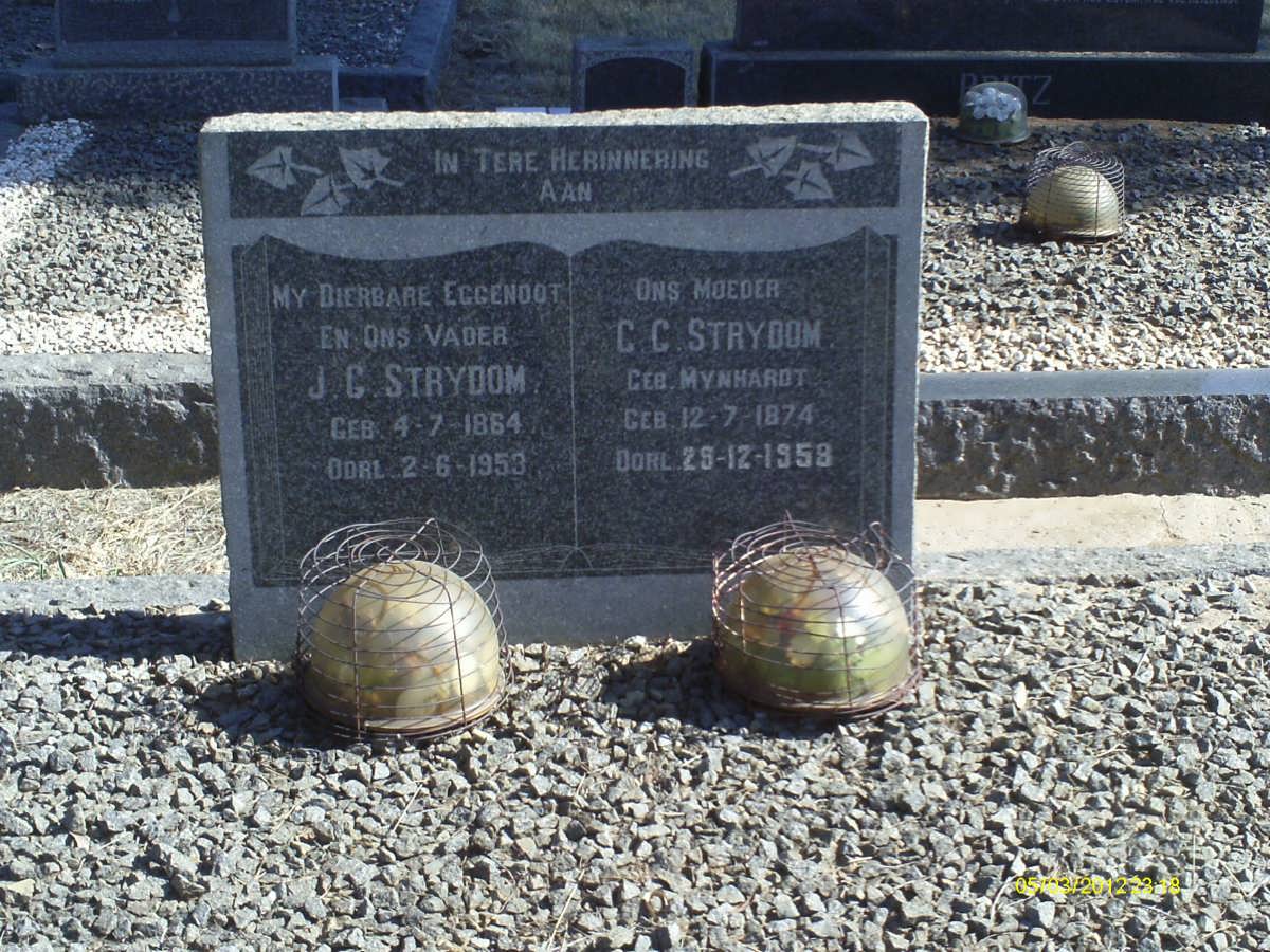 STRYDOM J.G. 1864-1953 &amp; C.C. MYNHARDT 1874-1958