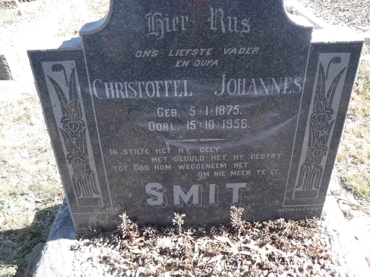 SMIT Christoffel Johannes 1875-1956