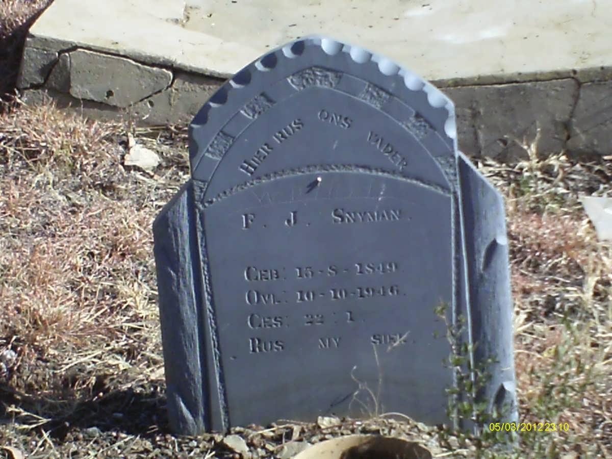 SNYMAN F.J. 1849-1946