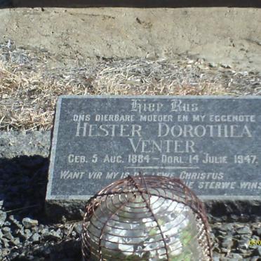 VENTER Hester Dorothea 1884-1947