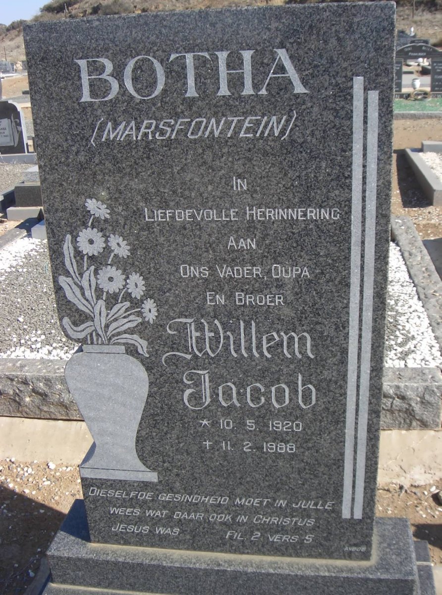 BOTHA Willem Jacob 1920-1988