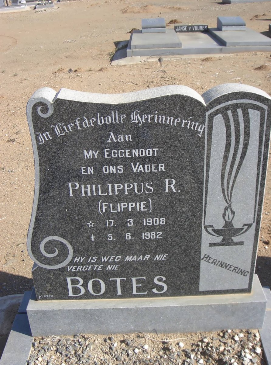 BOTES Philippus R. 1908-1982