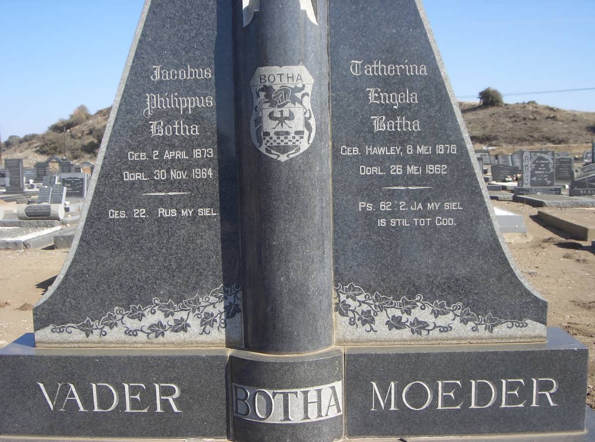 BOTHA Jacobus Philippus 1873-1964 &amp; Catherina Engela HAWLEY 1876-1962