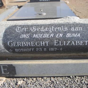 COETZEE Gerbrecht Elizabeth BOSHOFF 1917-