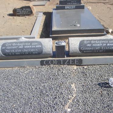 COETZEE Nicolaas Jacobus 1910-1979 &amp; Gerbrecht Elizabeth BOSHOFF 1917-