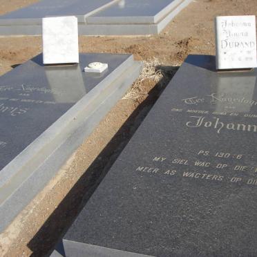 DURAND Christiaan Mauritz 1906-1987 &amp; Johanna Maria 1911-1995