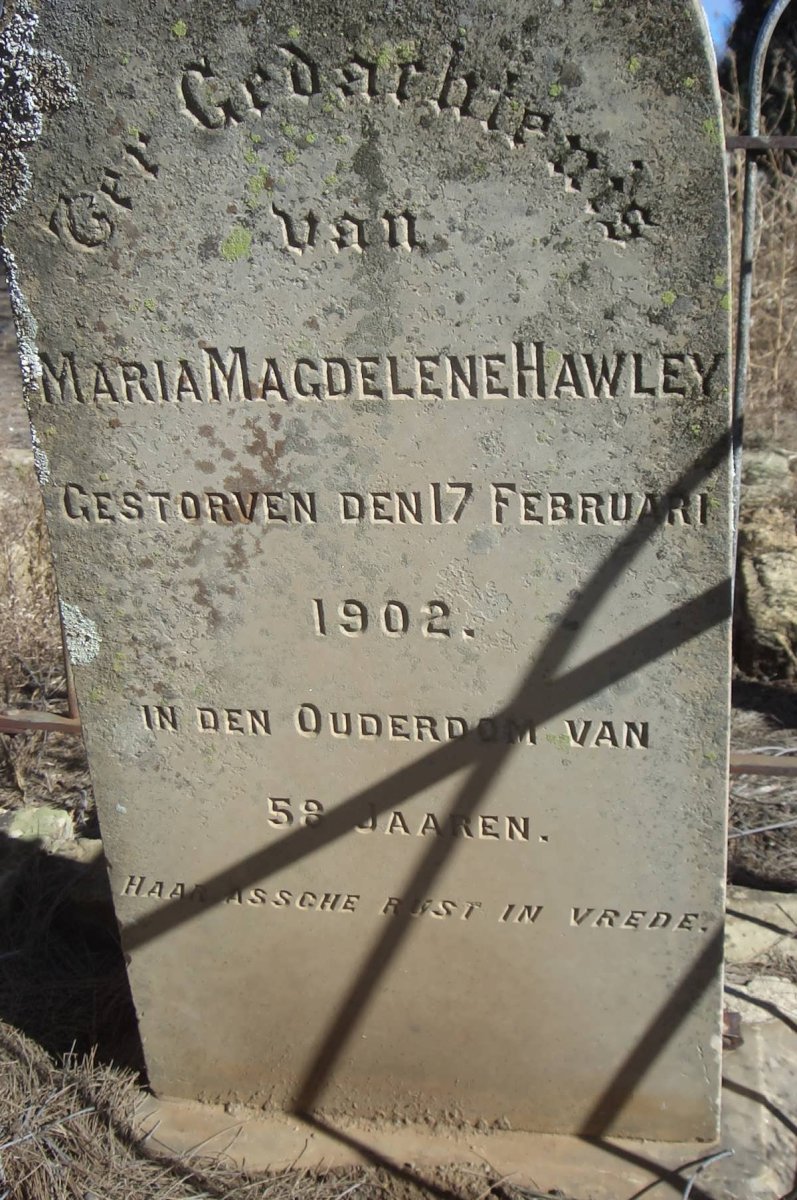 HAWLEY Maria Magdelene -1902