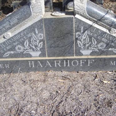 HAARHOFF J.B. 1883-1967 &amp; J.S. 1888