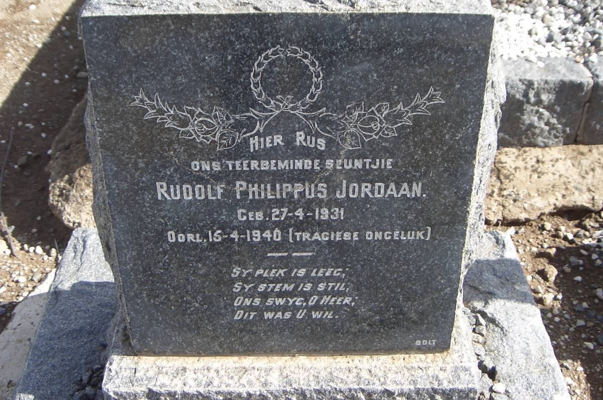 JORDAAN Rudolf Philippus 1931-1940