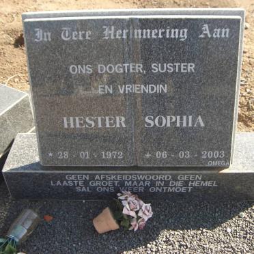 MARAIS Jacobus Johannes 1938-1997 &amp; Helena Jacoba 1947- :: MARAIS Hester Sophia 1972-2003 