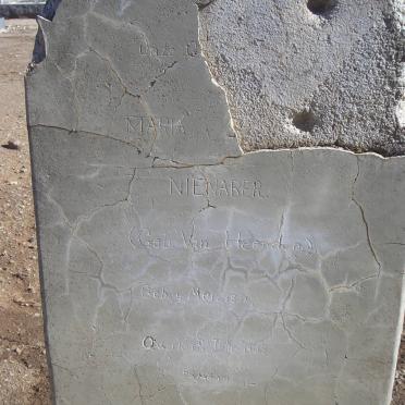 NIENABER Maria ? nee VAN HEERDEN 1857-1905