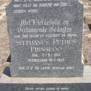 PRINSLOO Stephanus Petrus 1914-1955
