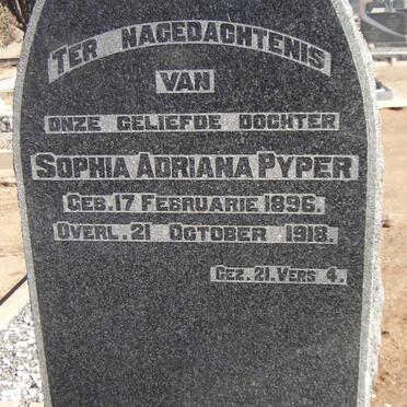 PYPER Sophia Adriana 1896-1918