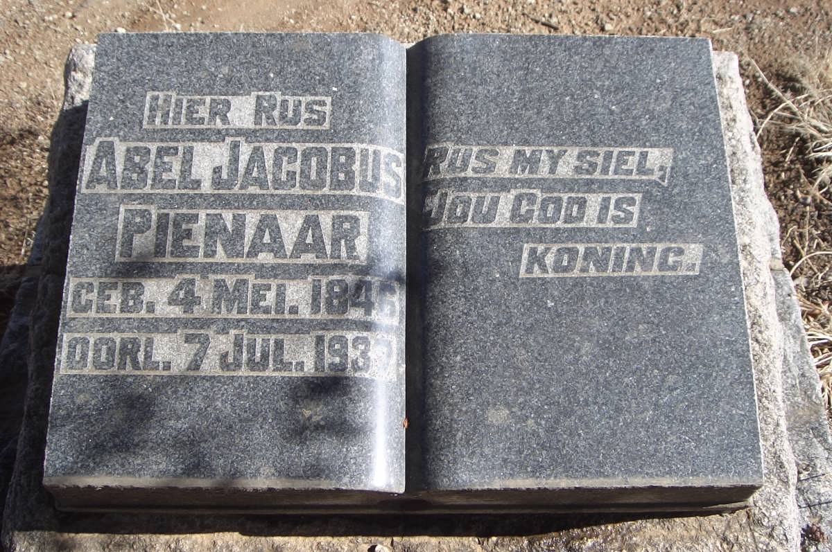 PIENAAR Abel Jacobus 1846-1937