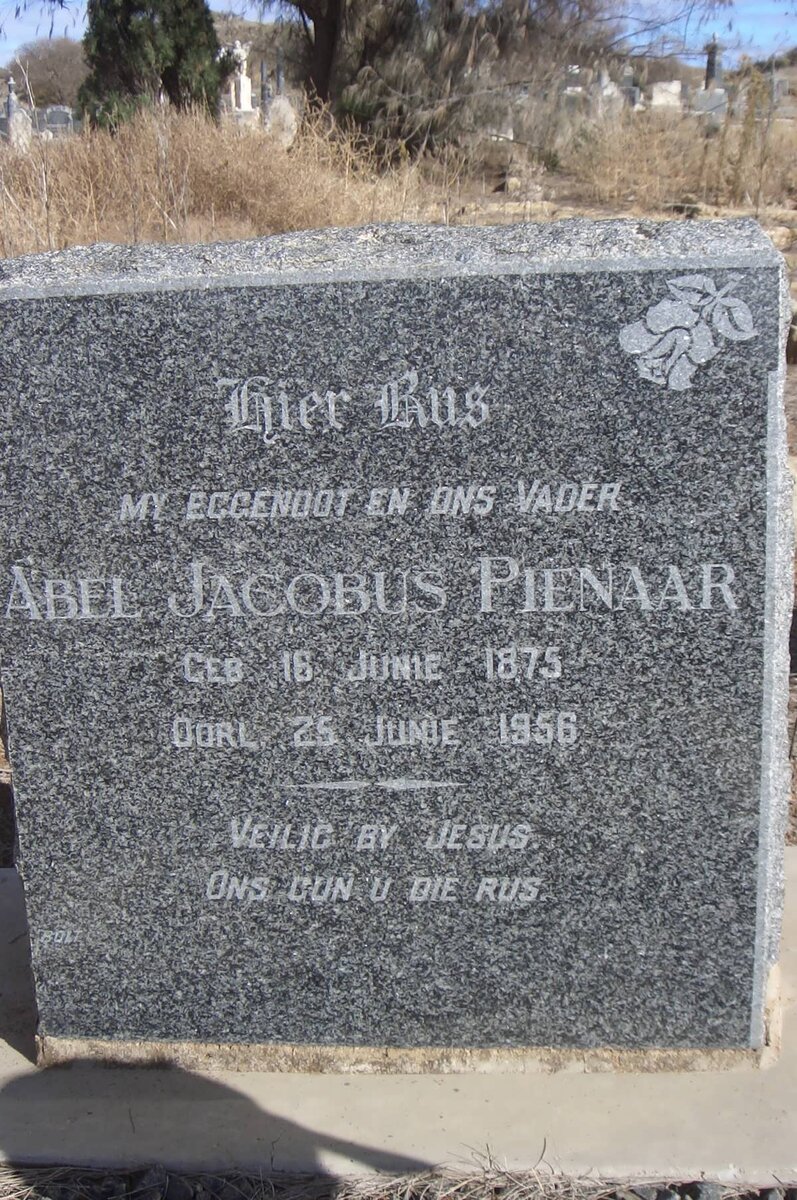 PIENAAR Abel Jacobus 1875-1956