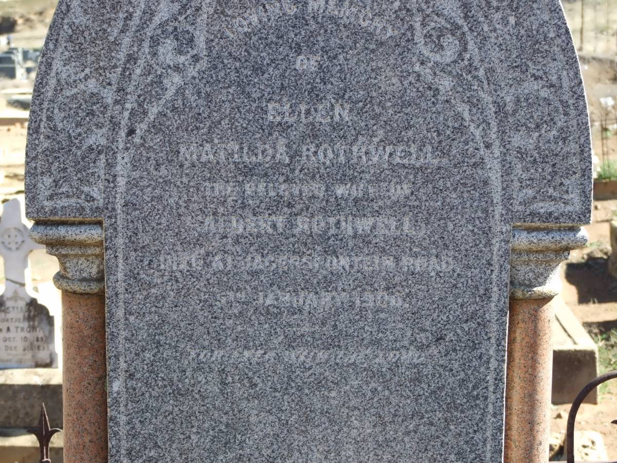 ROTHWELL Ellen Matilda -1900