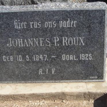 ROUX Johannes P. 1847-1925